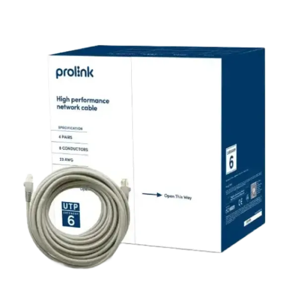 Prolink Cable PROLiNK CAT6 UTP Cable 23AWG (305M) | High-Speed Networking Cable